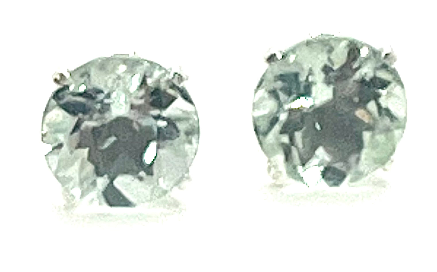 8mm Gemstone Stud Earrings