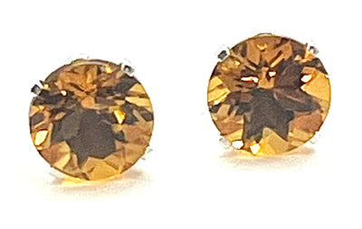 8mm Gemstone Stud Earrings