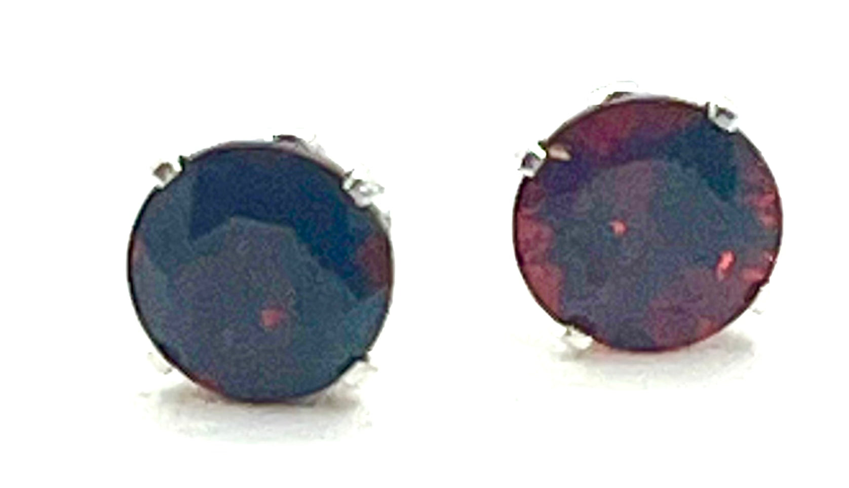 8mm Gemstone Stud Earrings