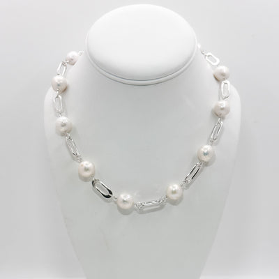 Campaign White Pearl Necklace