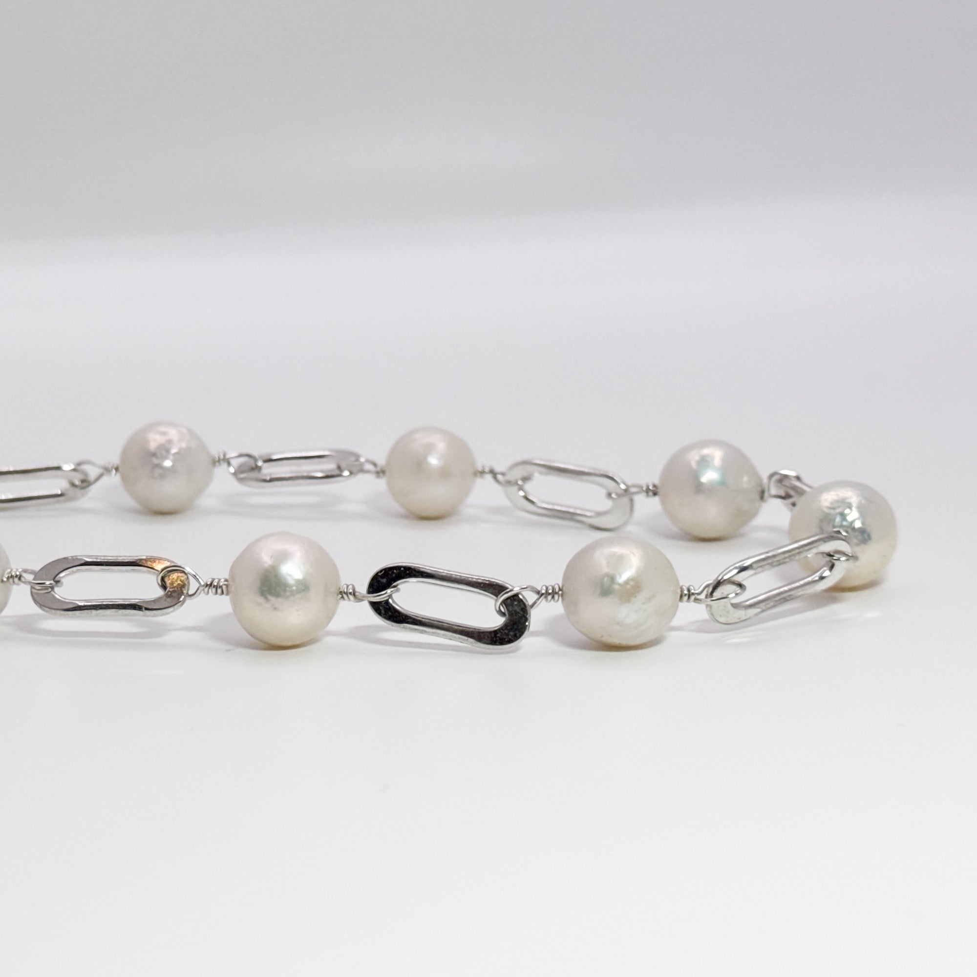 Campaign White Pearl Necklace