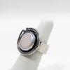 circular coin pearl ring