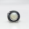 circular coin pearl ring