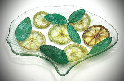 Fused Glass Fruit Dish