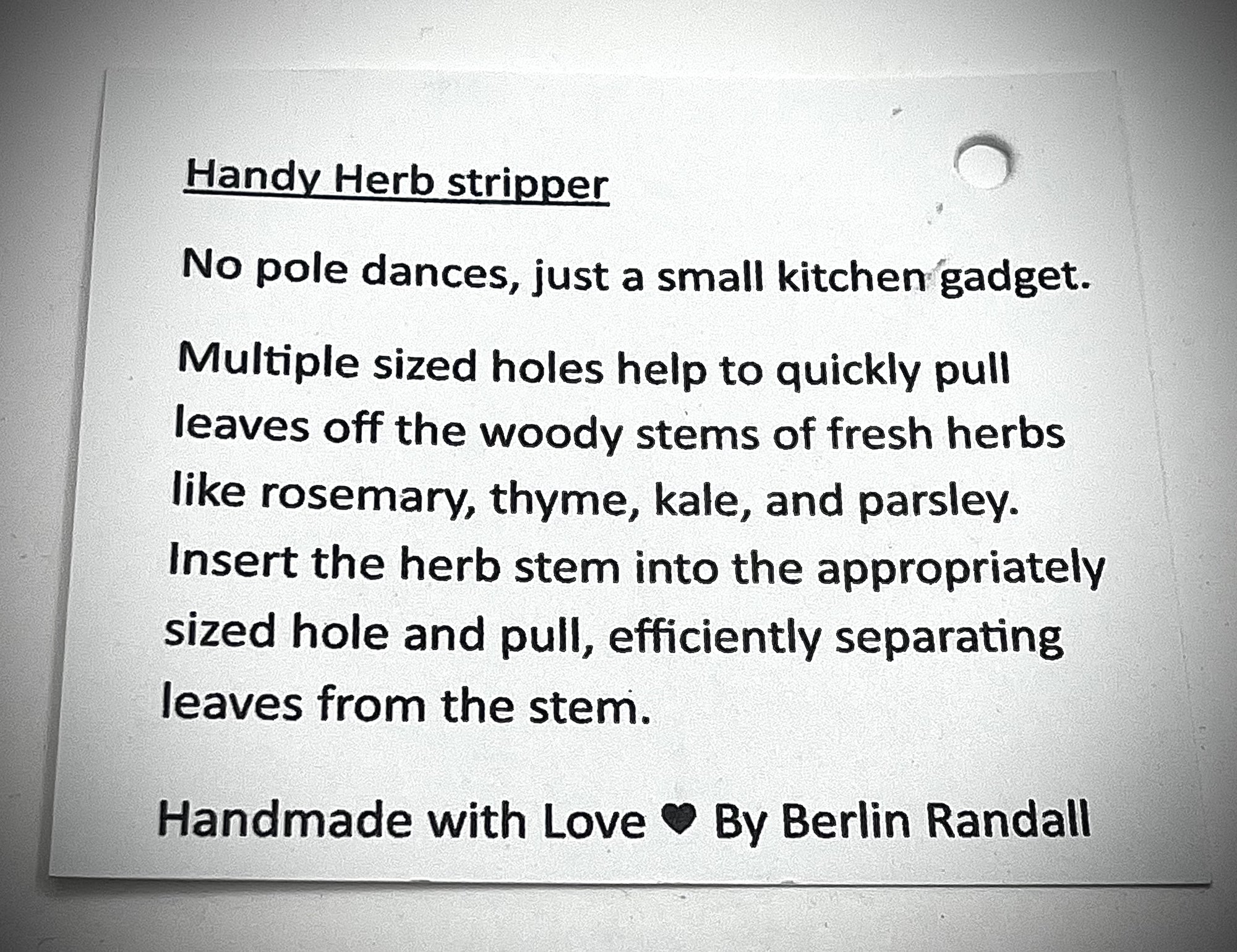 Copper Herb Stripper