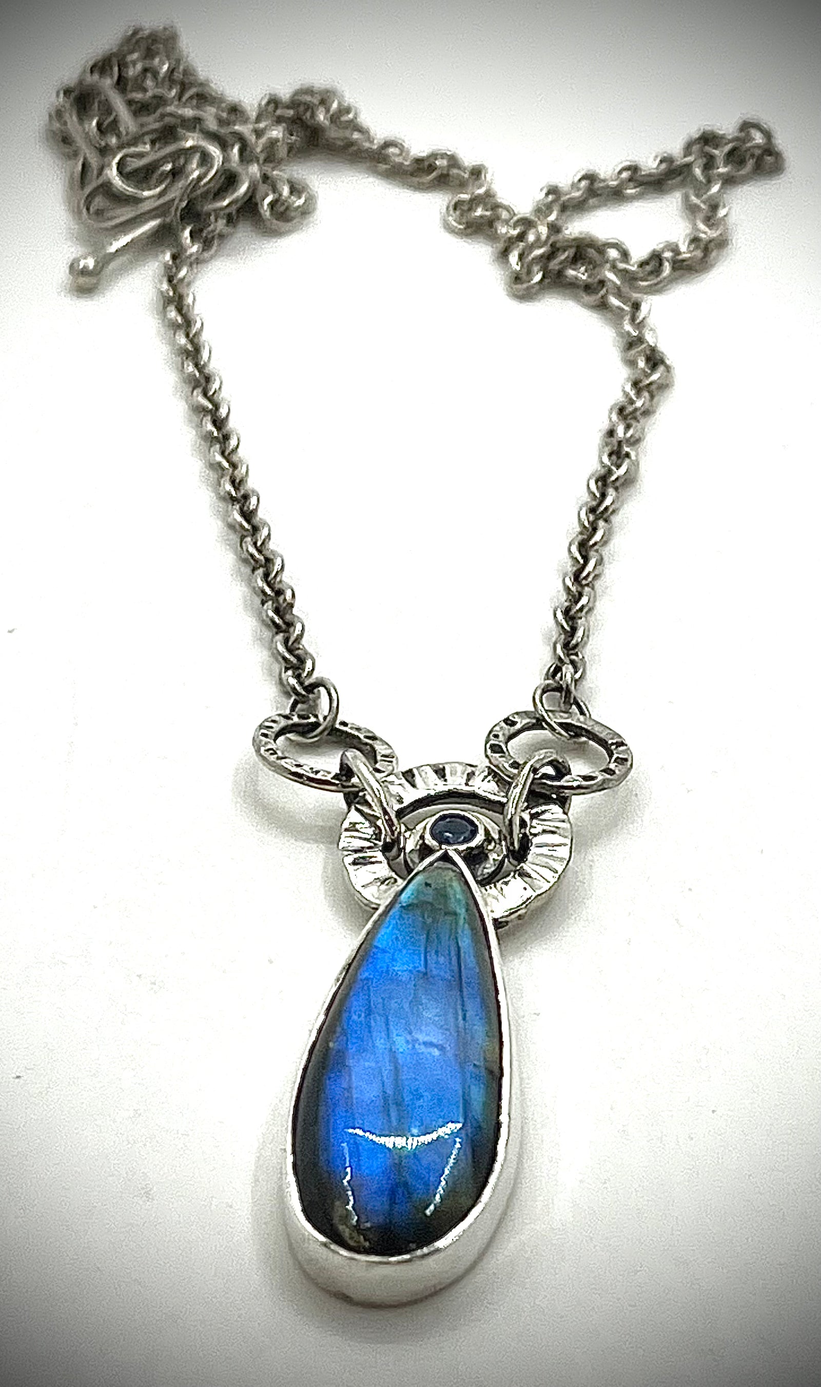 Labradoriate Necklace with Kyanite