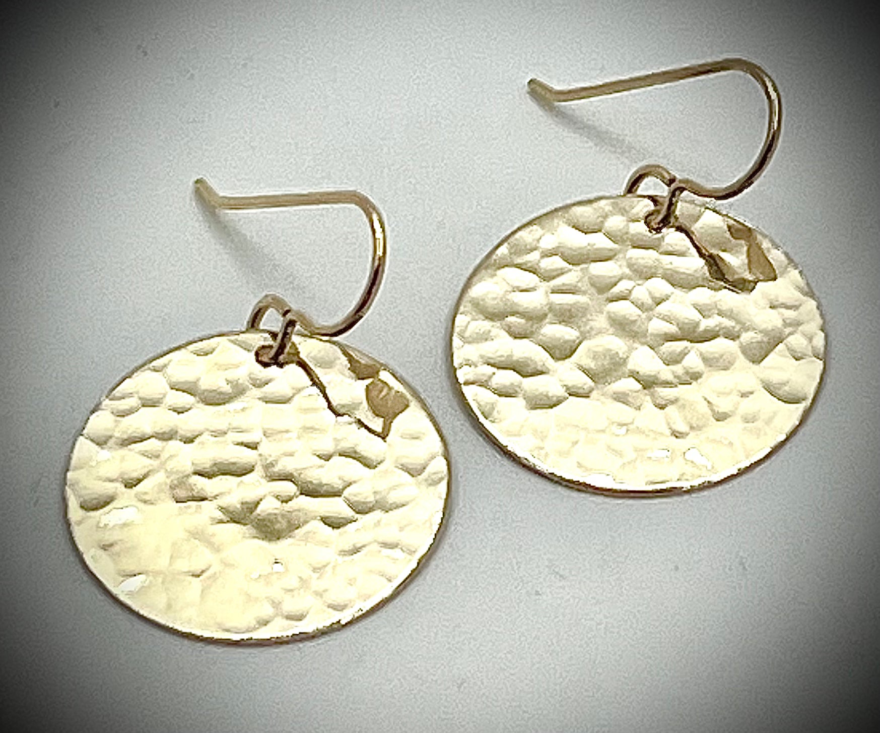 Gold-filled Disc Earrings