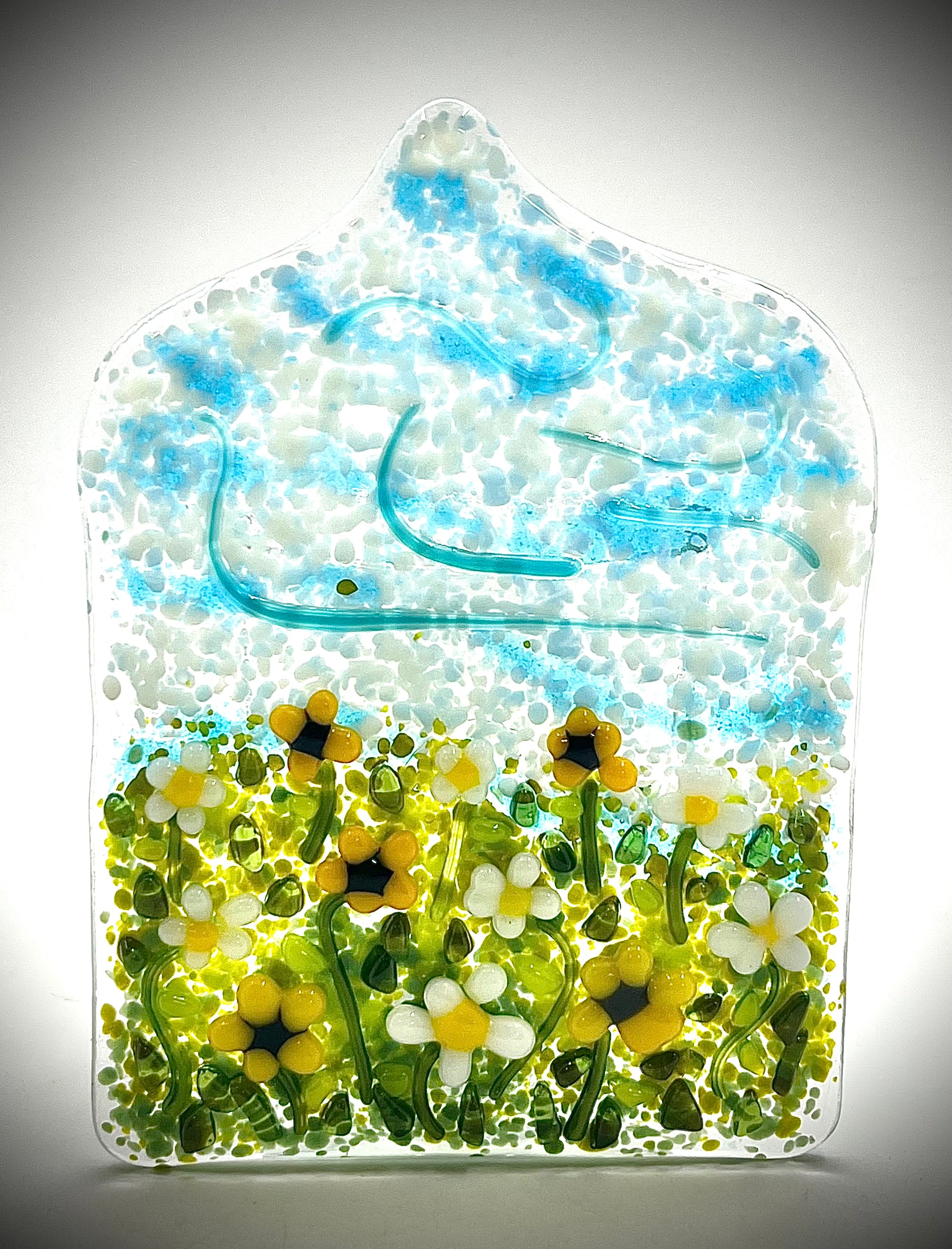 Blue Skies Candle Holder