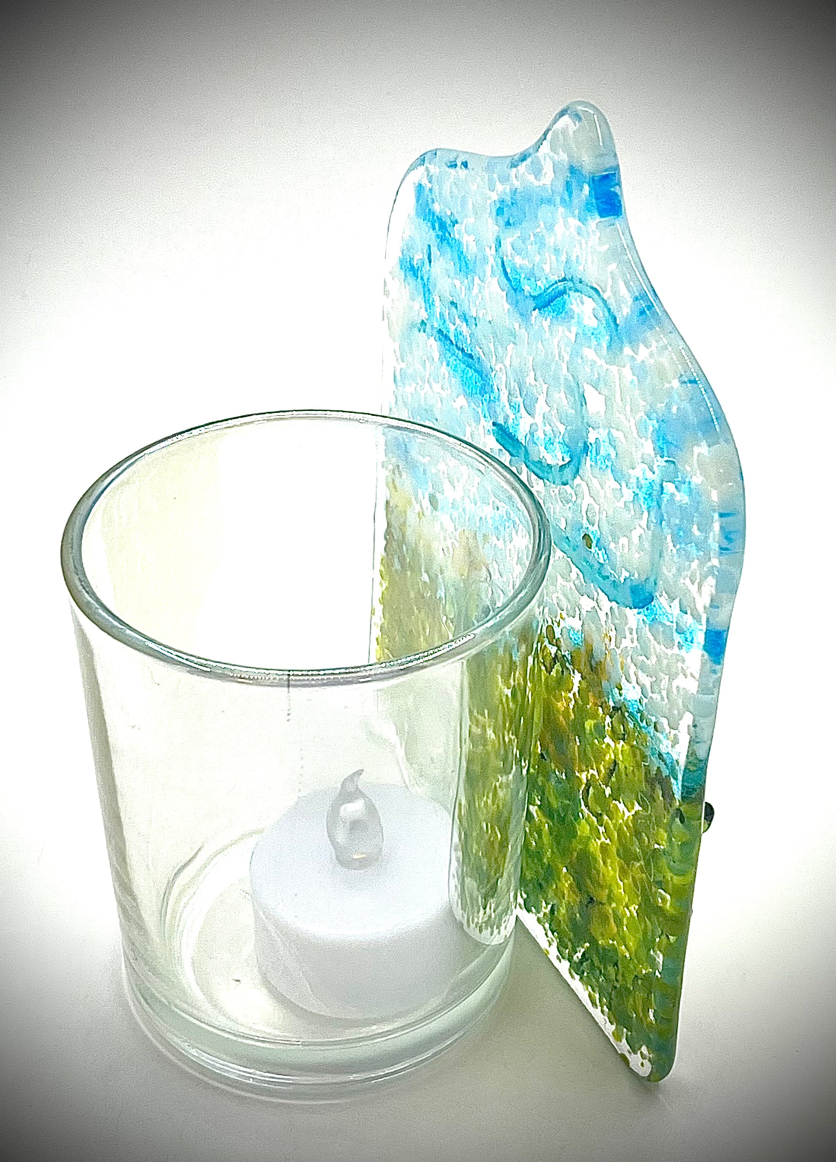 Blue Skies Candle Holder