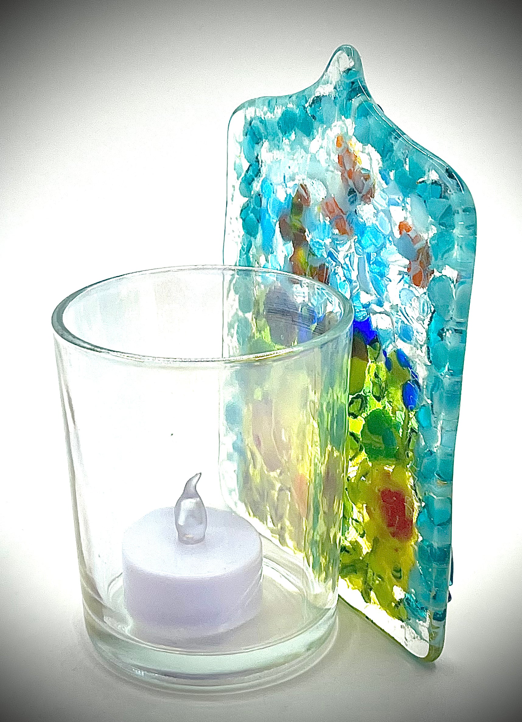 Butterflies and Flowers Candle Holder