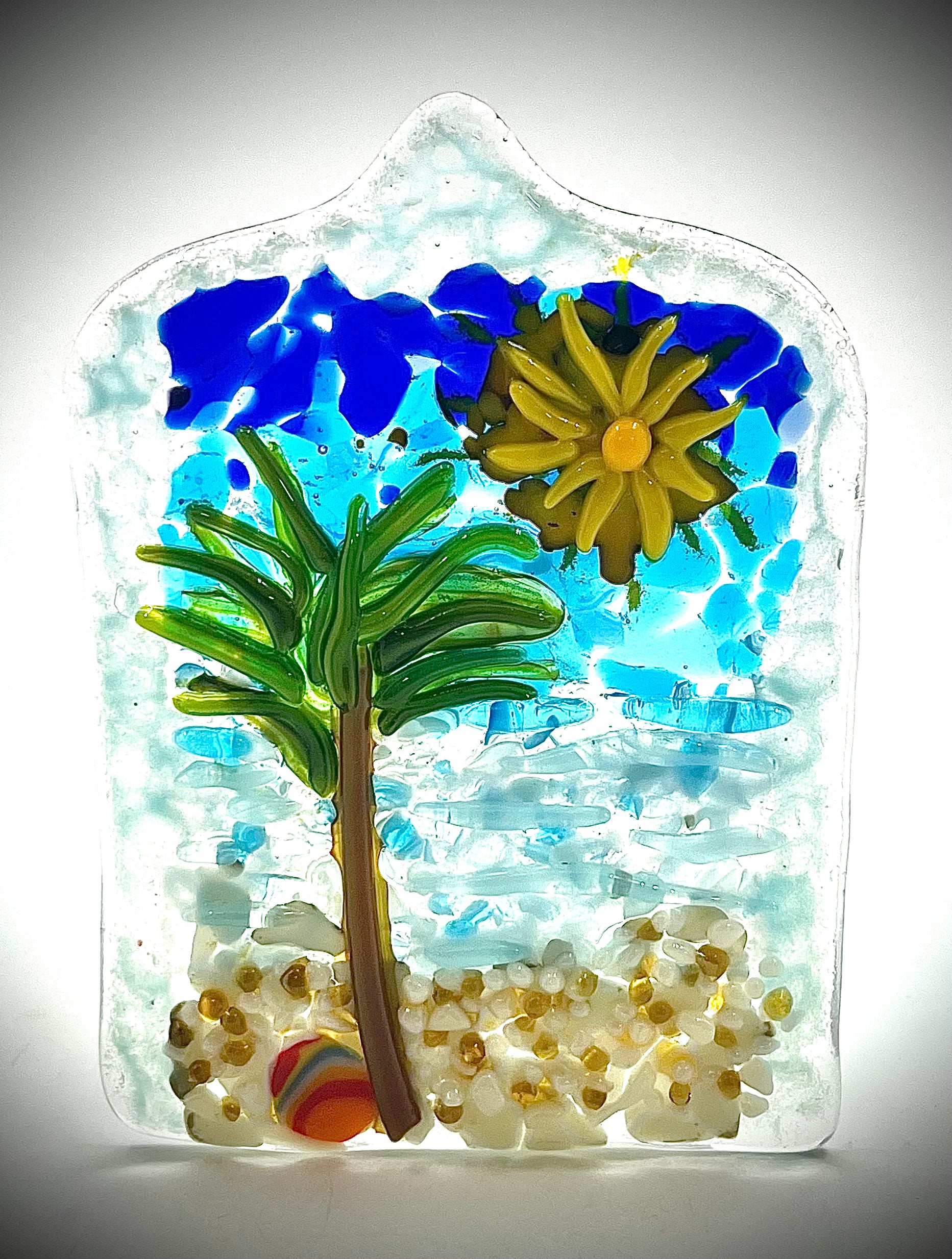 Palm Tree Candle Holder