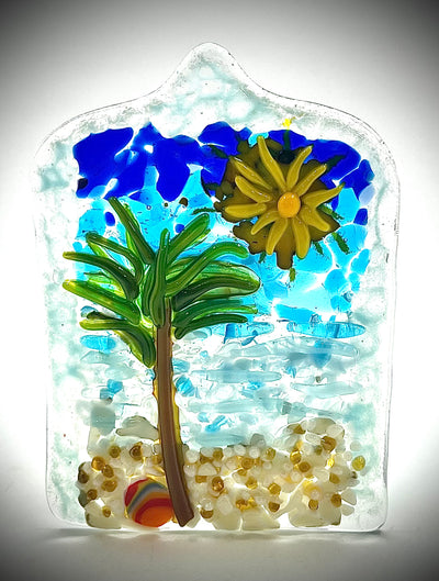 Palm Tree Candle Holder