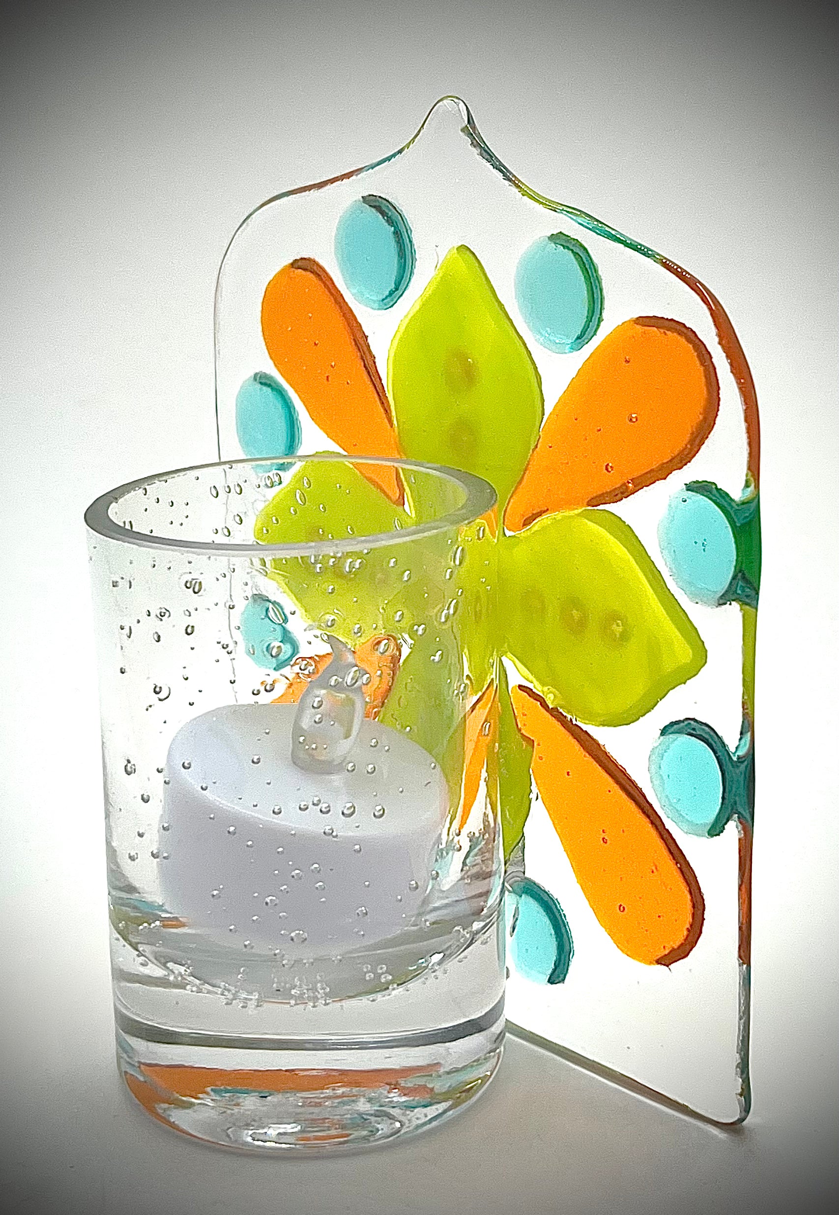 Large Flower Candle Holder