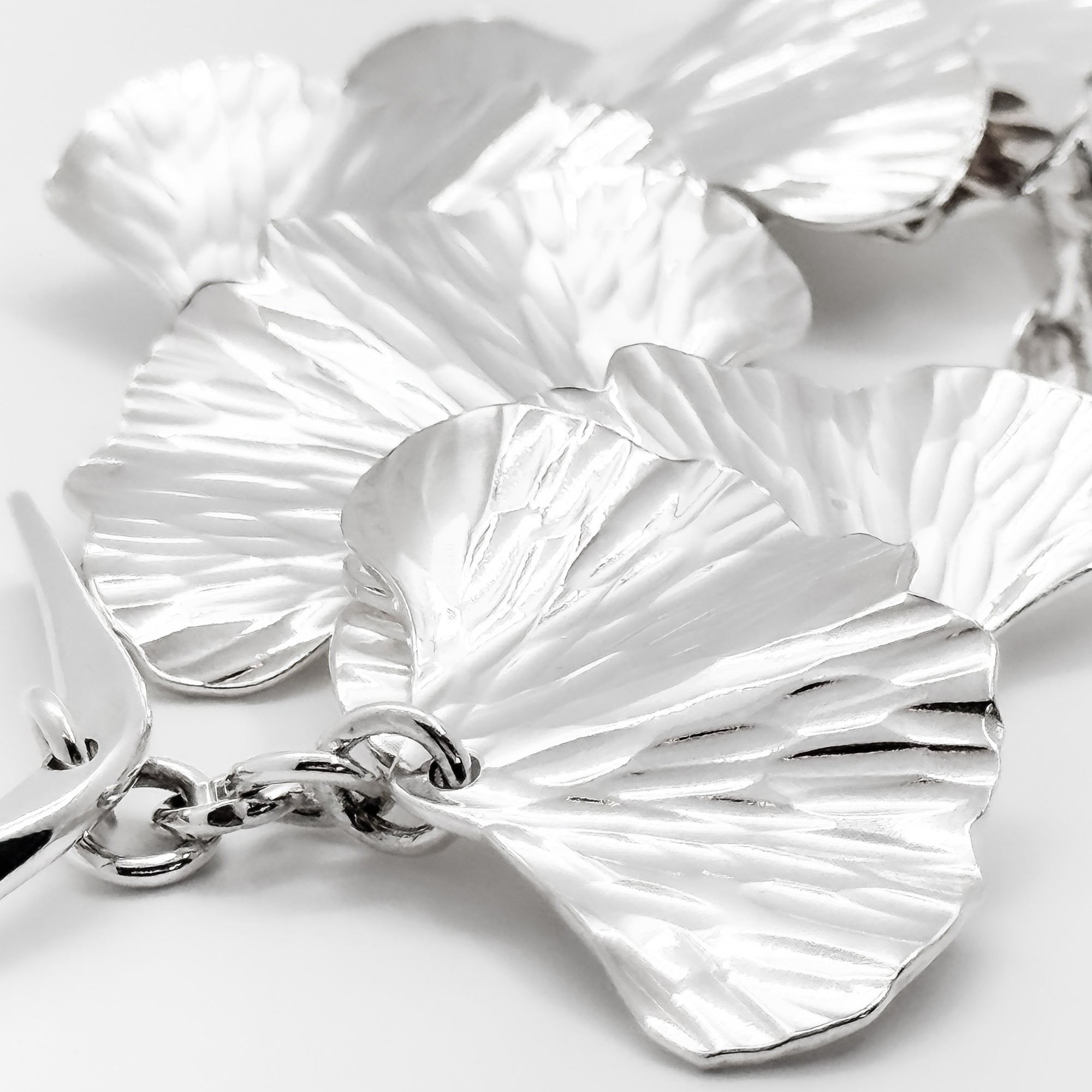 Sterling Ginkgo (#6) Bracelet