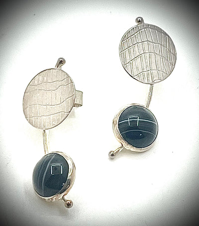 Comet Earrings with Stones