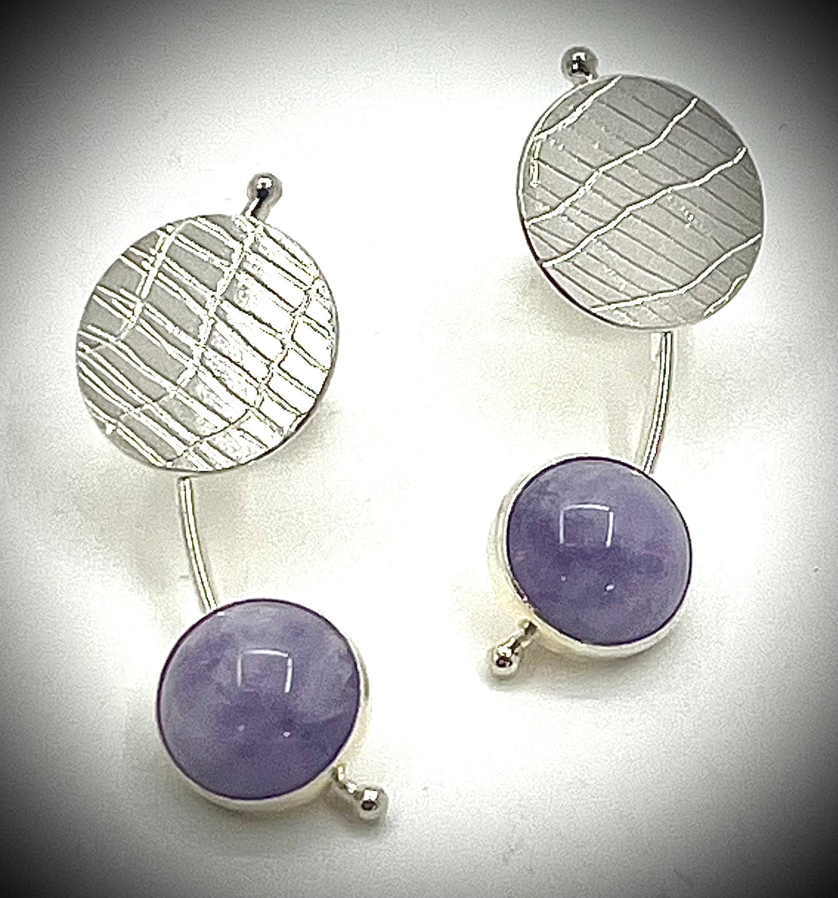 Comet Earrings with Stones