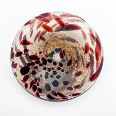 Red dot bobble bowl