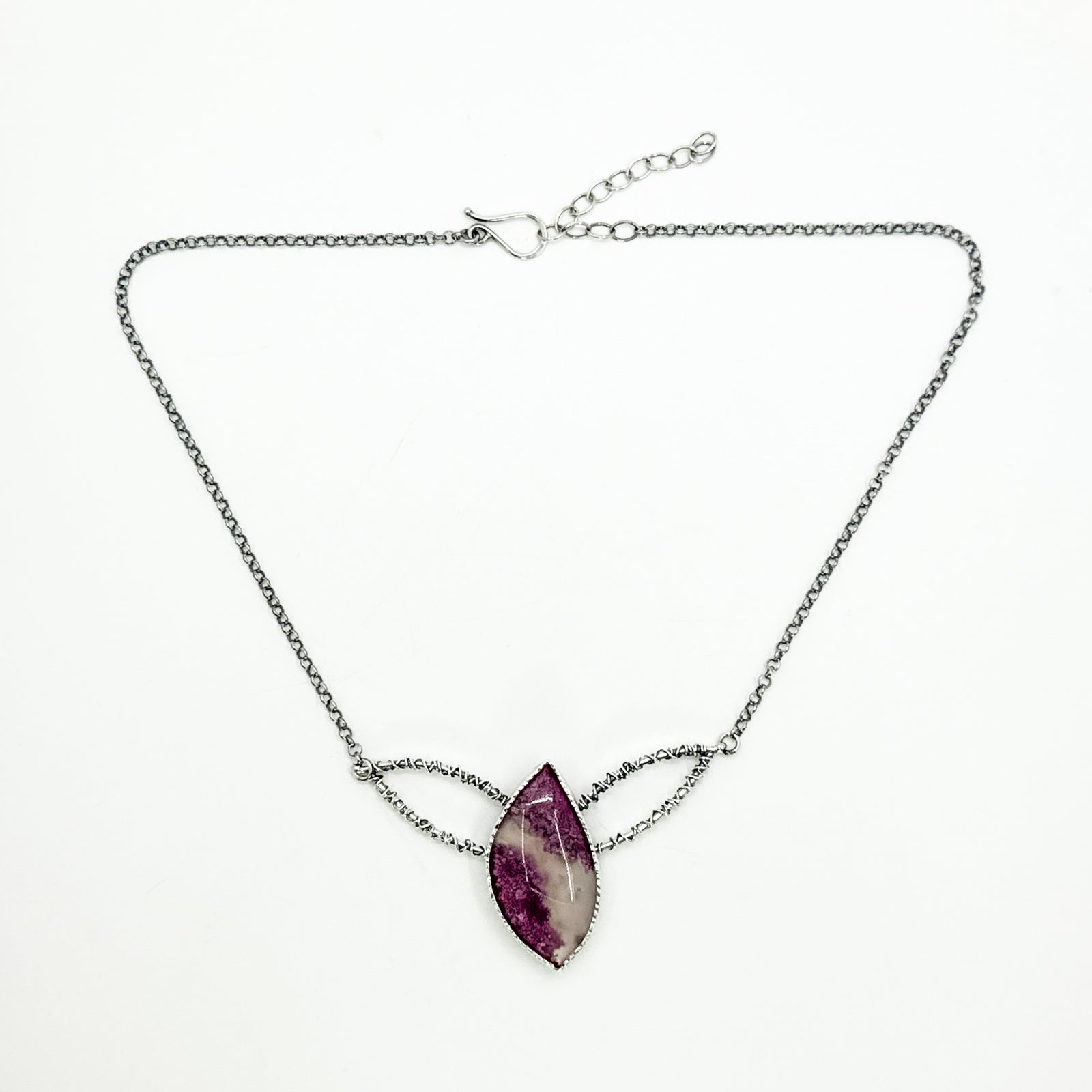 Pink moss agate Jovie choker