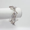 not naught square bracelet grey pearl