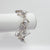 not naught square bracelet grey pearl
