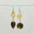 Labradorite & Citrine earrings
