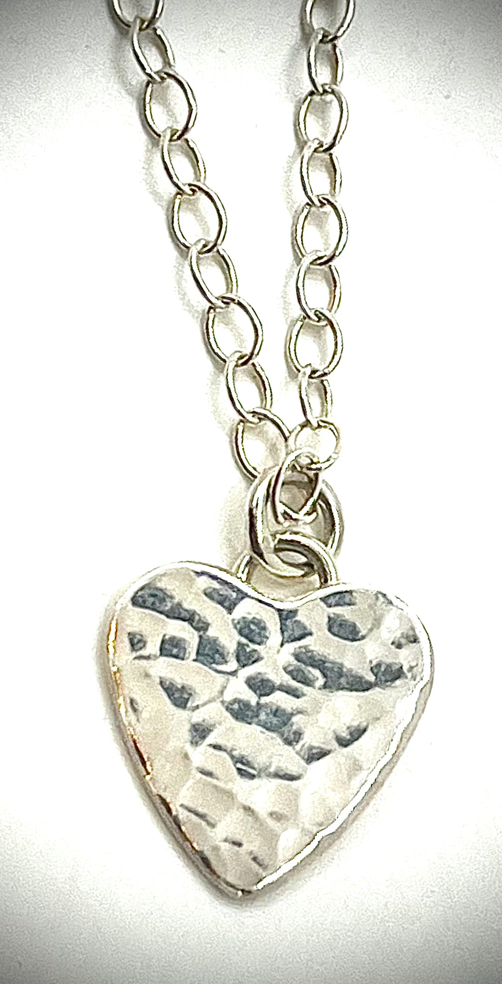 Hammered Heart Necklace