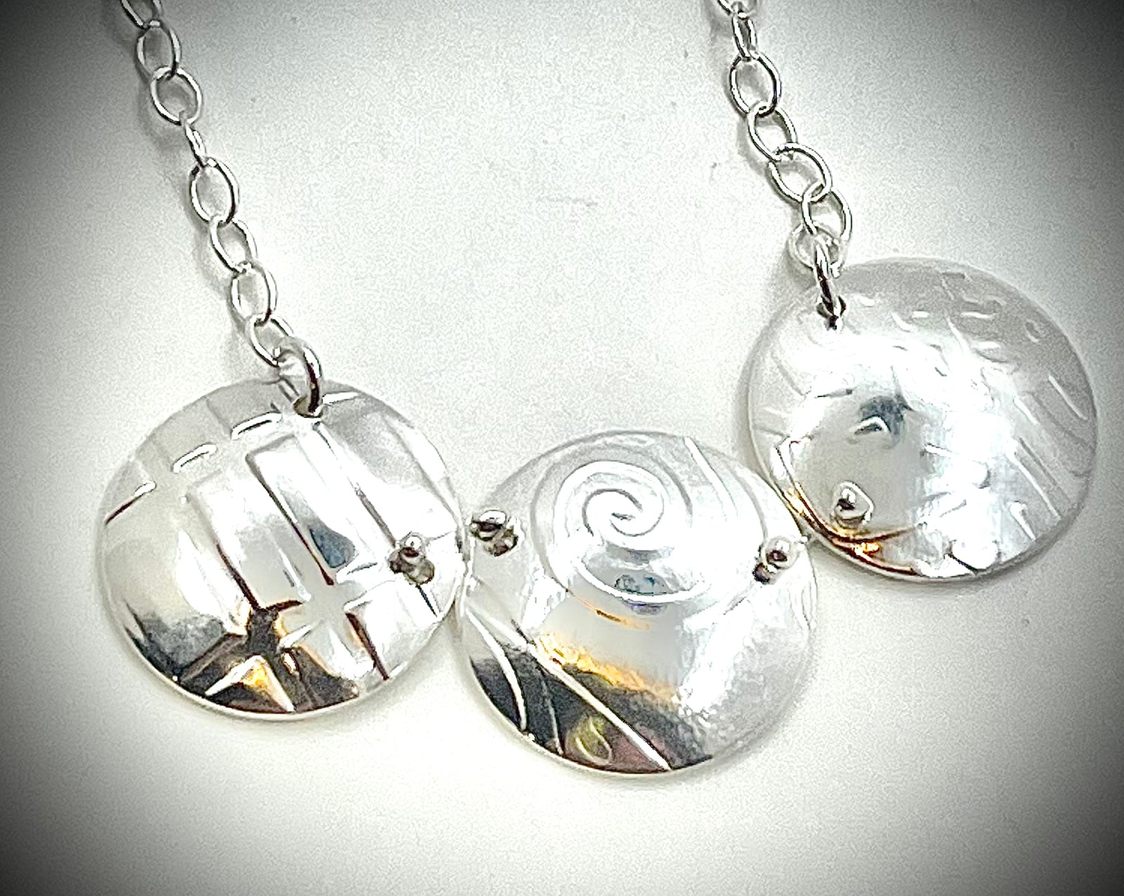 3 Generations Silver Necklace
