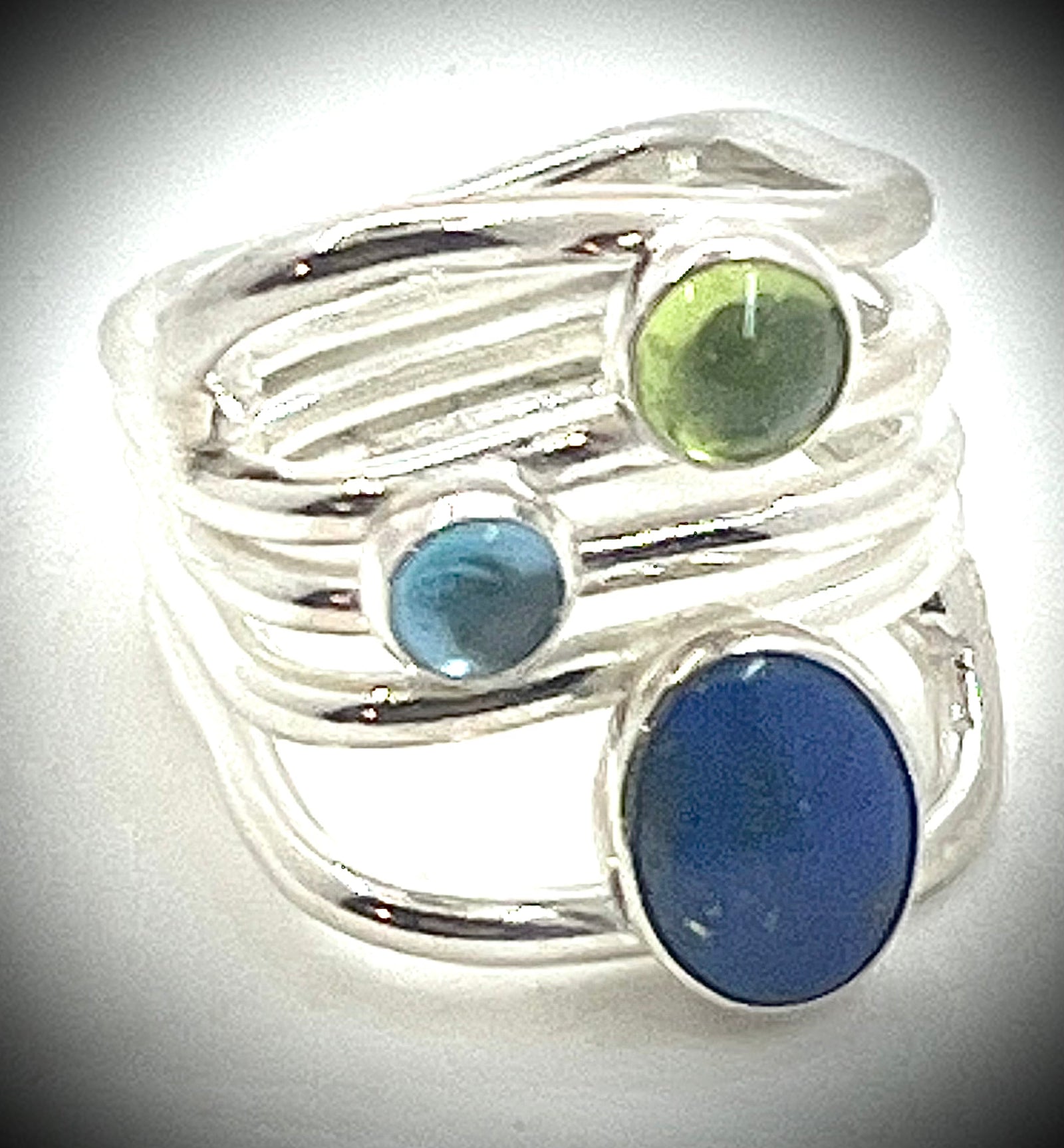 Three Stone Wrap Ring