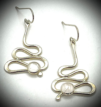 Sterling Touch of Romance Earrings with Gemstones