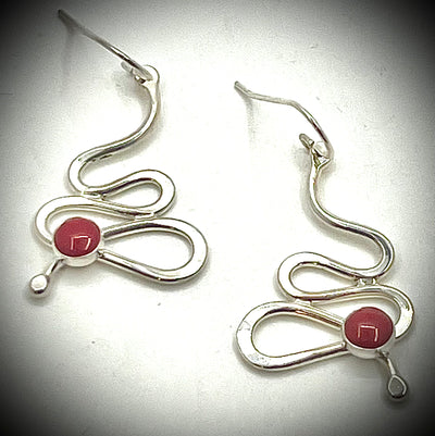 Sterling Touch of Romance Earrings with Gemstones