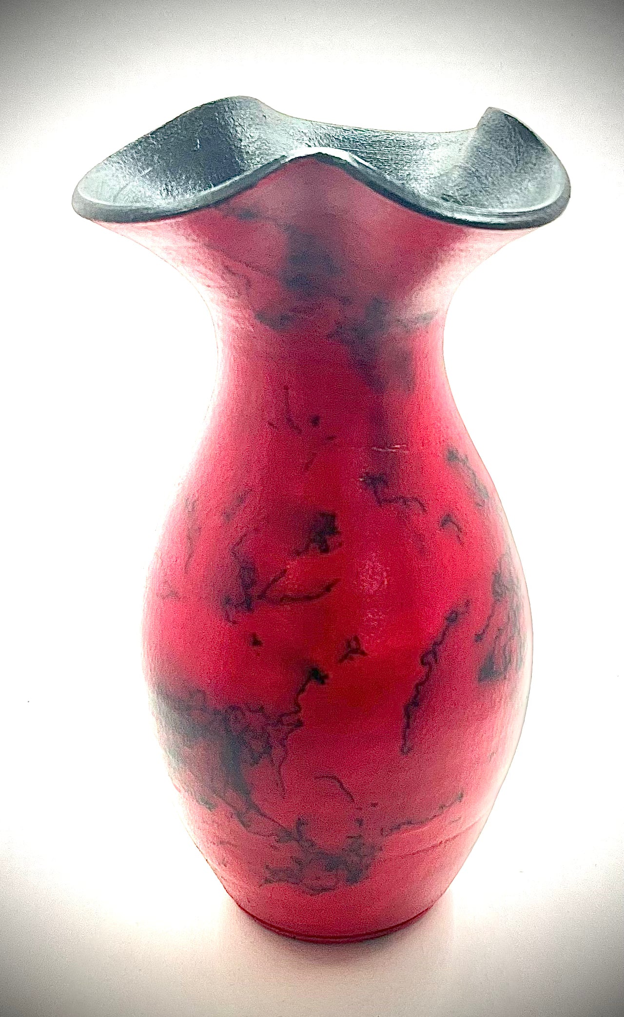Red Raku Vase