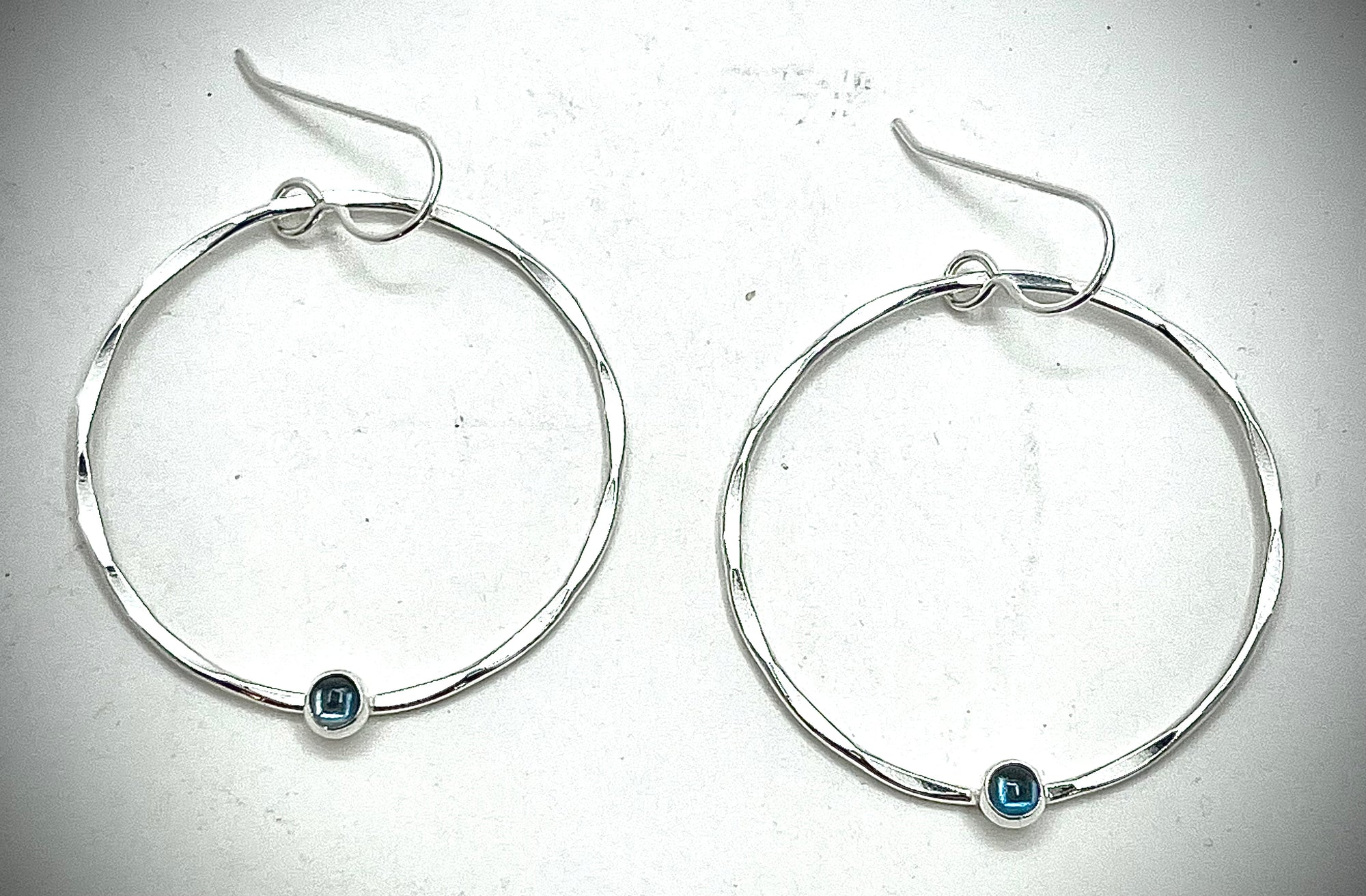 Large Orbit Earrings with Gemstone