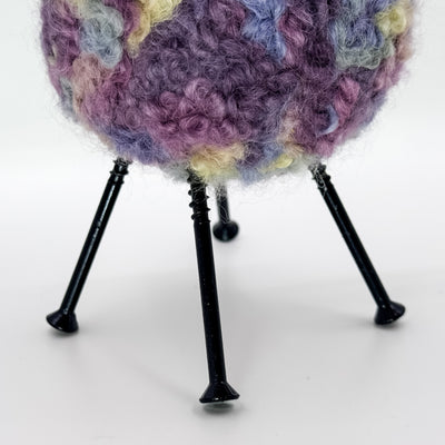 Felted Sheep in purple, blue and lavender