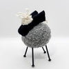 Felted Sheep in  light grey and black