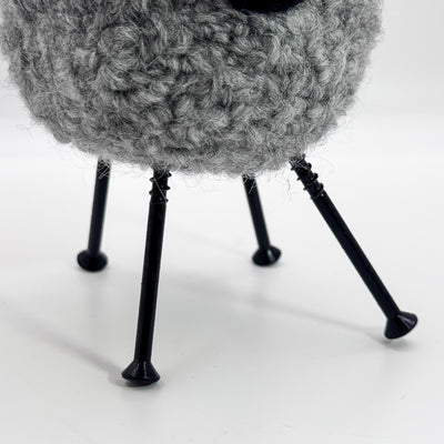 Felted Sheep in  light grey and black