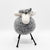 Felted Sheep in light grey and white