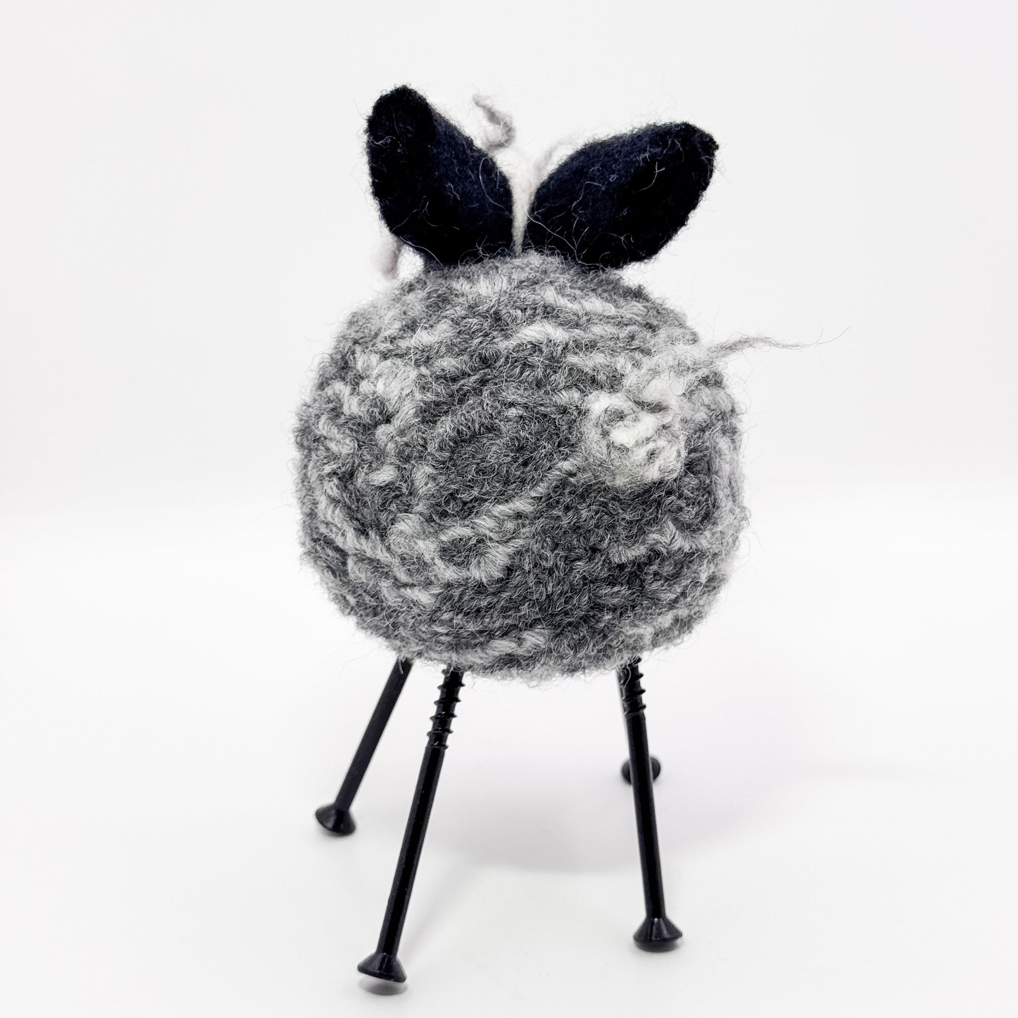 Felted Sheep in light and dark grey
