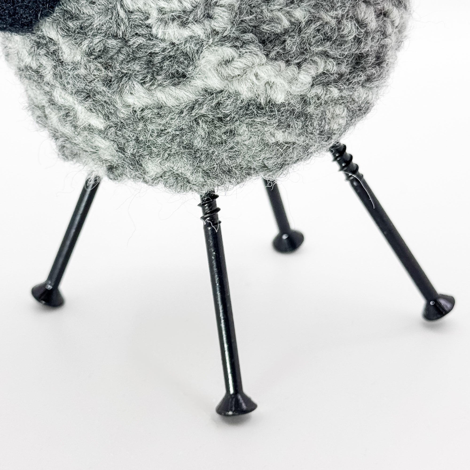 Felted Sheep in light and dark grey