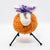 Felted Sheep in orange, white and purple