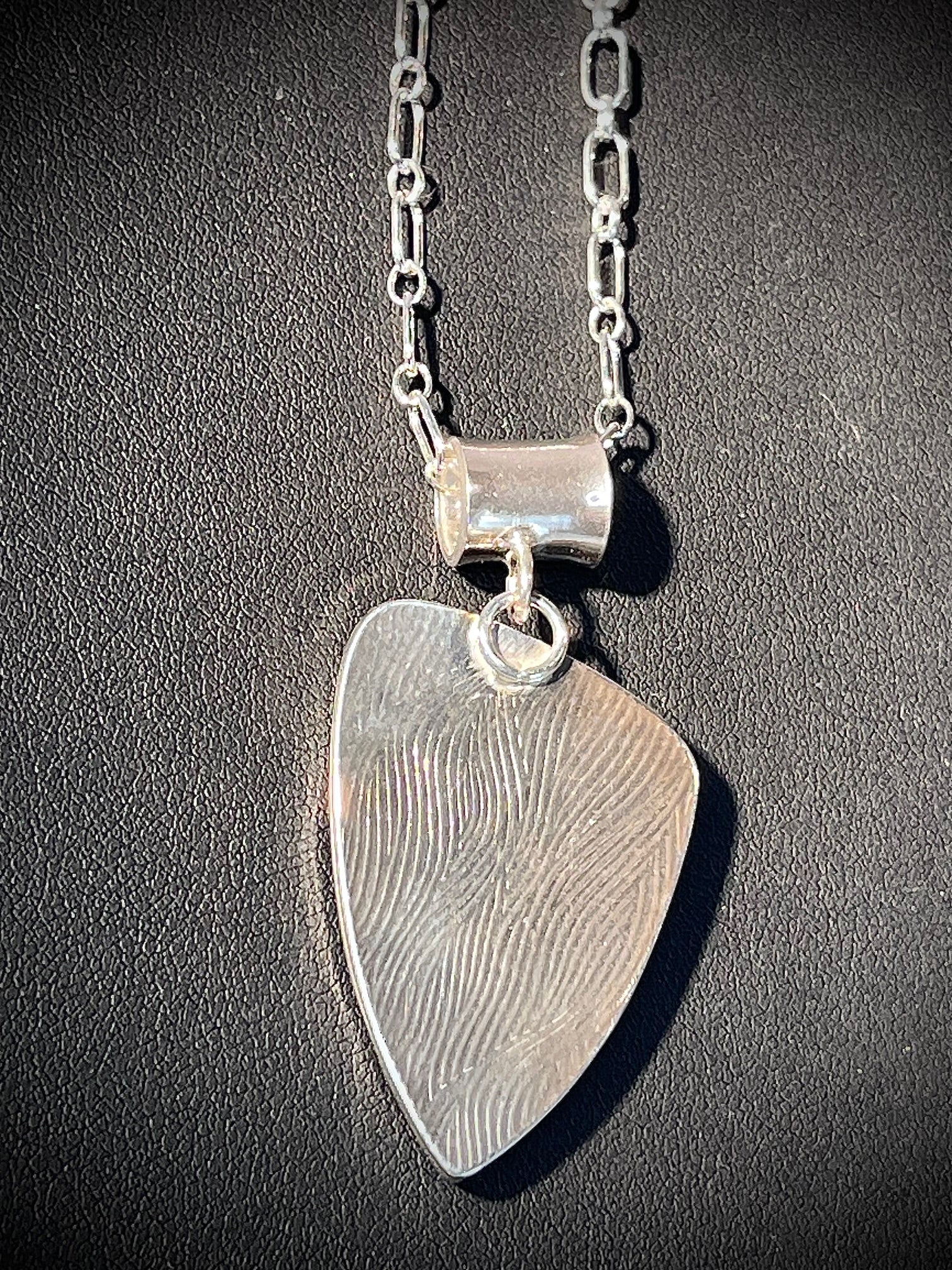 Off-centered Opalized Wood Necklace