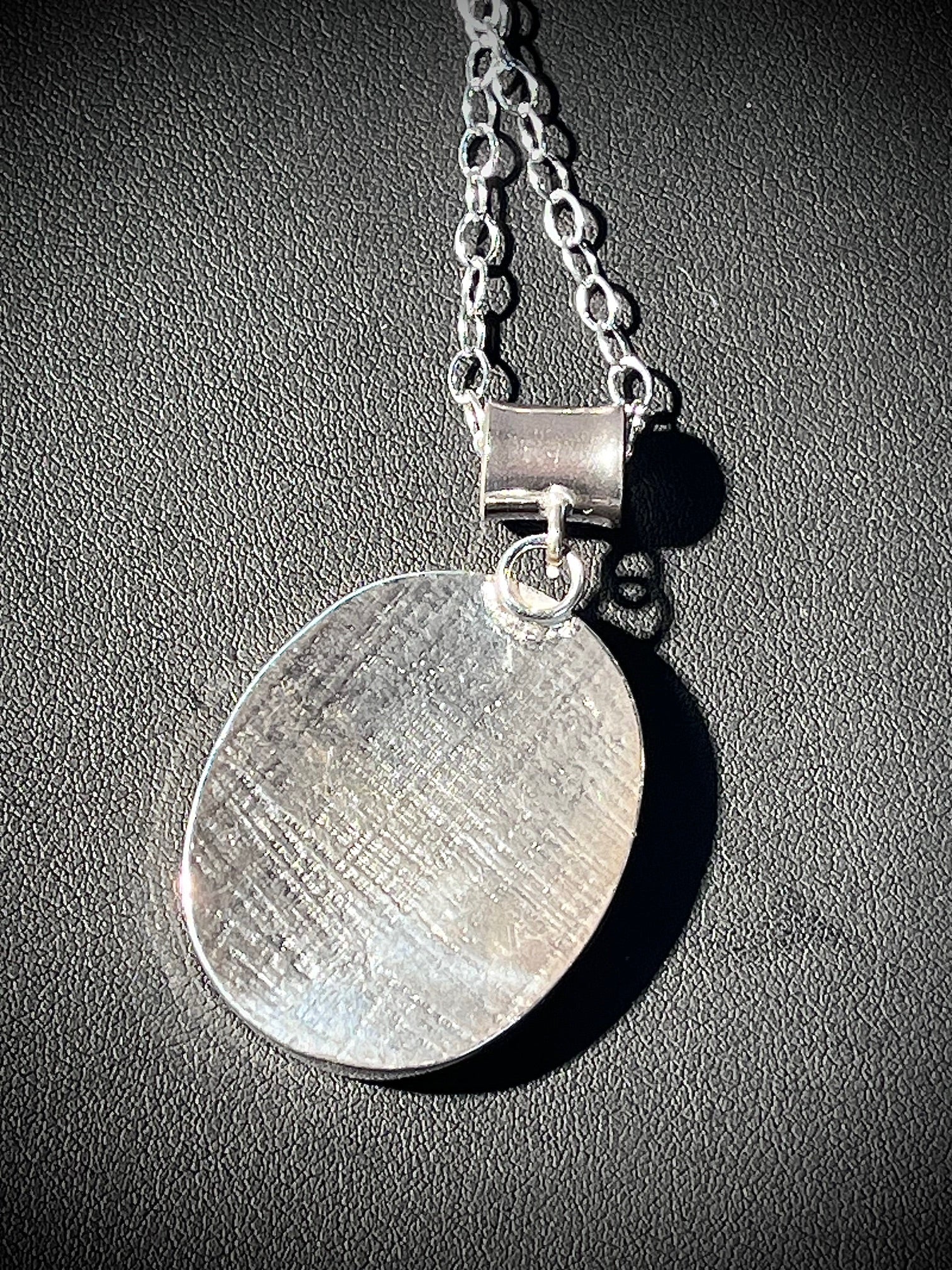 Oval Opalized Wood Necklace