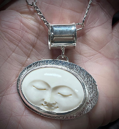 Moon Face Necklace