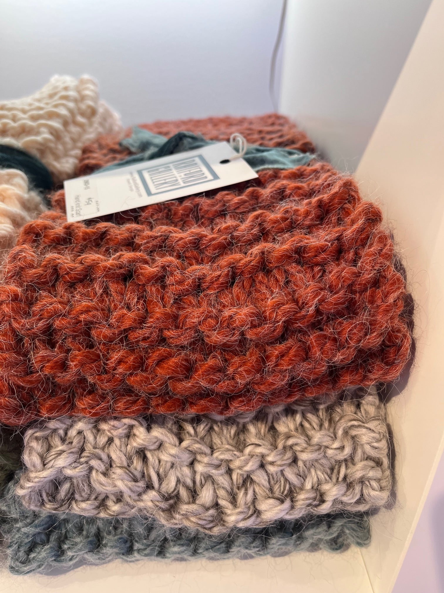 Homemade Knit Scarves