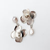 Flower and blush pearl earrings