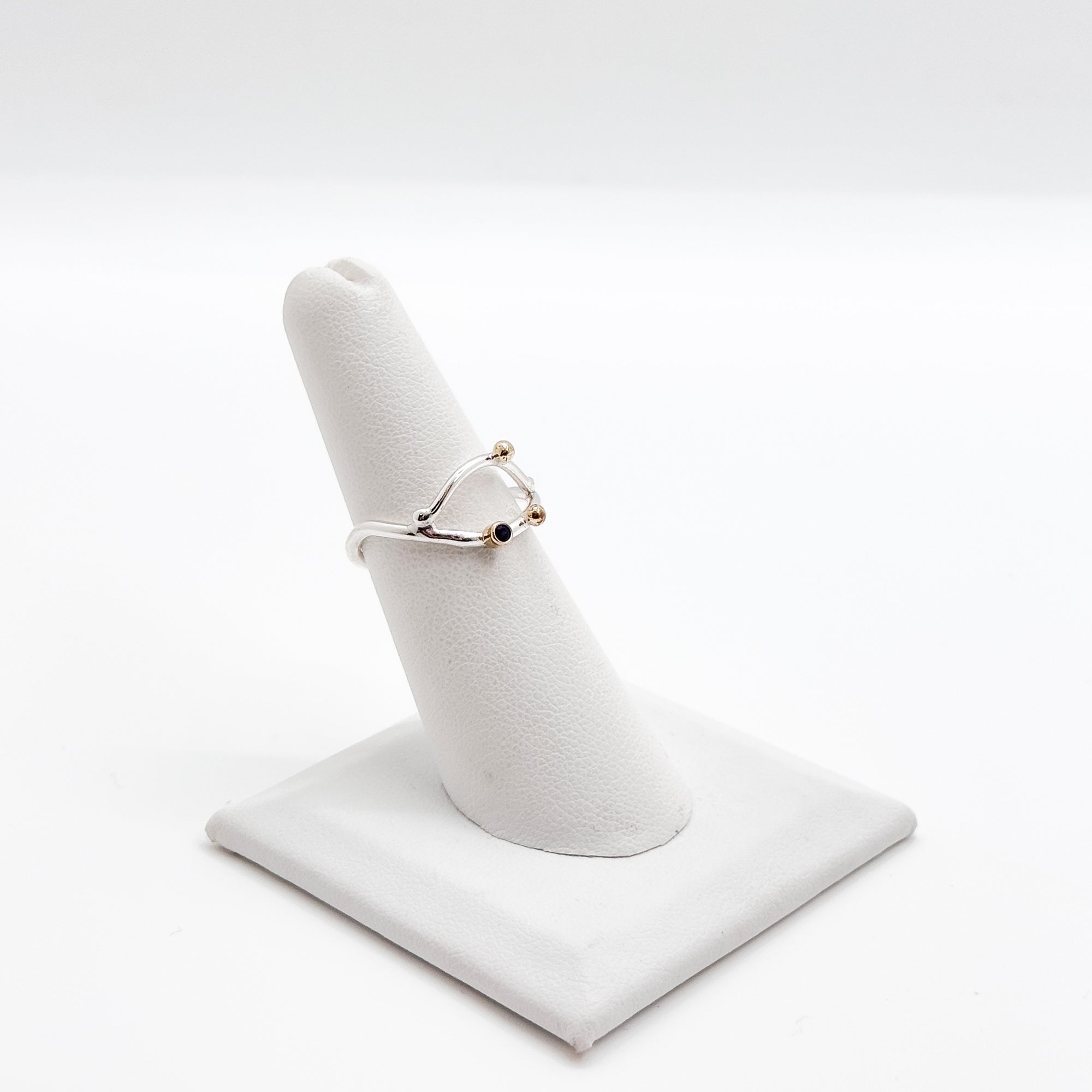 Sweet nothing ring with blue sapphire