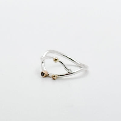 Sweet nothing ring with blue sapphire