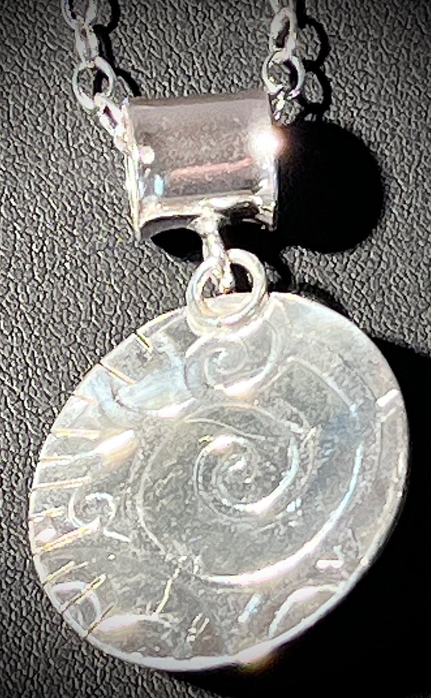 Bone Moon Face Necklace