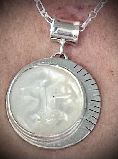 Mother of Pearl Moon Necklace