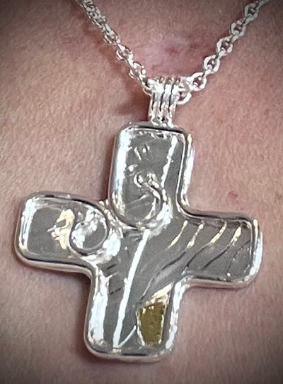 Mini Honker Cross Necklace