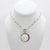 Bone Moon Face pendant on  HM oval link chain